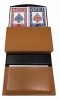 Custom Tan Leather Card Case